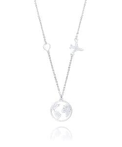 Ketting "Wereld" Zilver